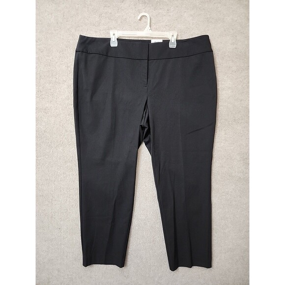Alfani Pants - Alfani Tummy-Control Slim Dress Pants Womens 24W Petite Black Stretch Career NEW